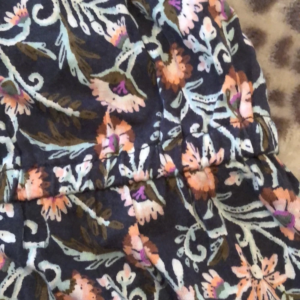Aeropostale Floral Romper in Blue Size Small Juniors
